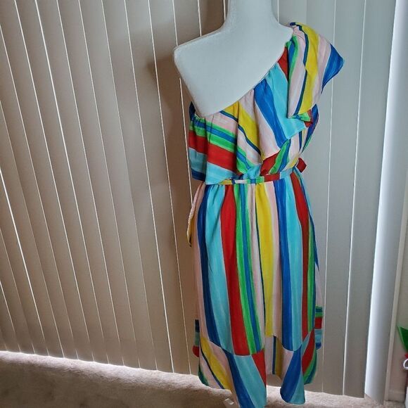 Peach Love California one shoulder dress L - Picture 6 of 10